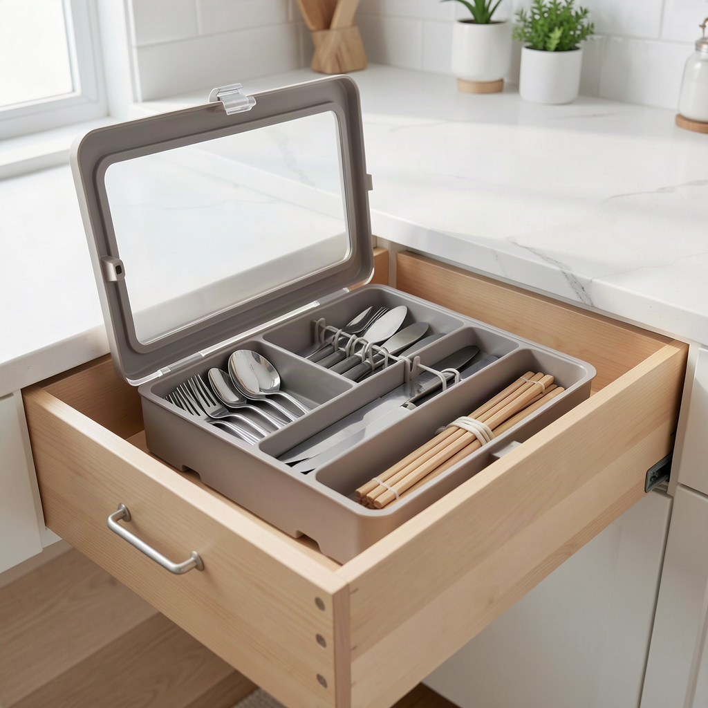 Expandable Kitchen Drawer Organizer - Adjustable Retractable