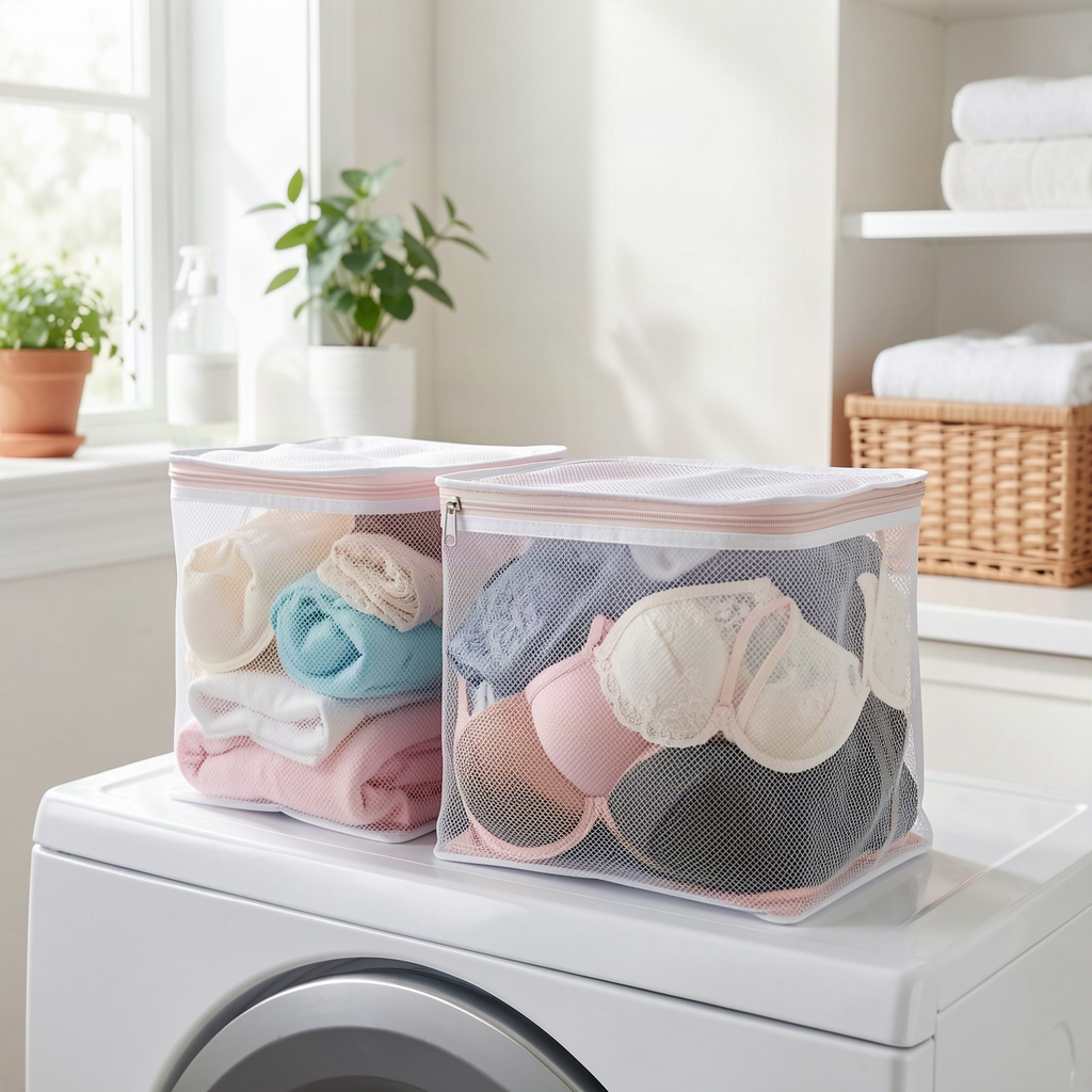 Mesh Laundry Bags 3-Pack – Wash & Dry Delicates Bags with Zi