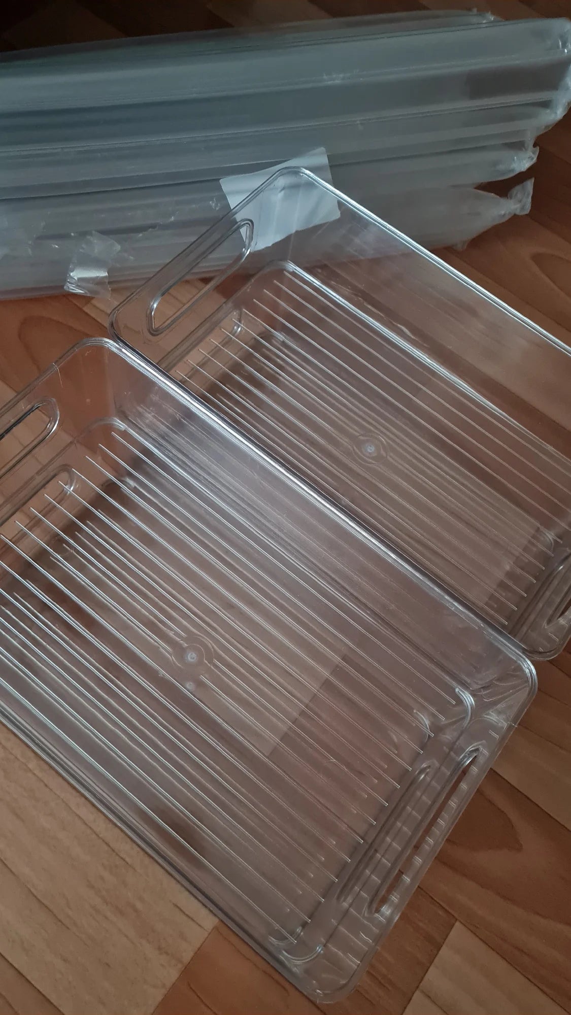 Fridge Organizer Bins 4-Pack – Clear Stackable Storage Baske - View 9