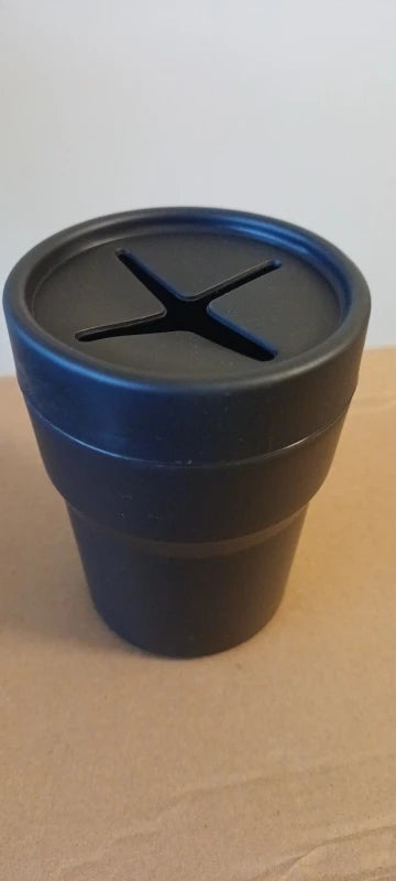 Compact Car Trash Bin with Lid - View 4