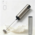 Handheld Electric Milk Frother – USB Rechargeable, Stainless Steel Whisk, Coffee & Matcha