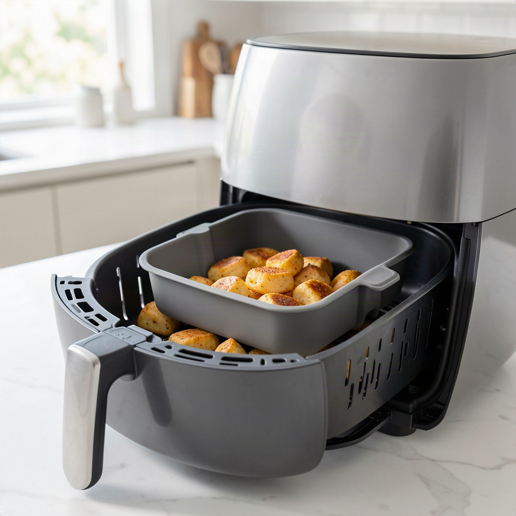 Reusable Silicone Air Fryer Liner – Large Square