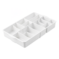 Adjustable Drawer Dividers 12-Pack - Expandable Kitchen Drawer Organizers for Utensils, Clothes, Office Supplies