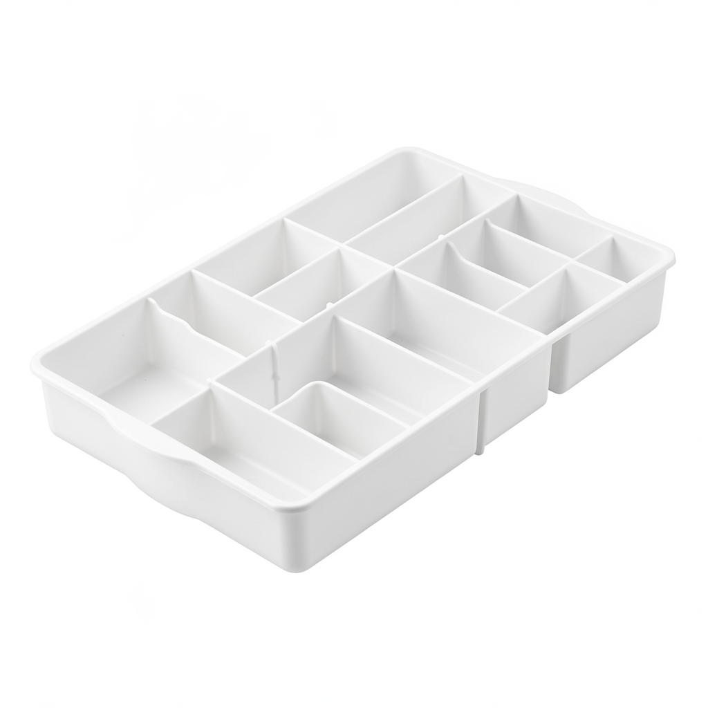 Adjustable Drawer Dividers 12-Pack - Expandable Kitchen Drawer Organizers for Utensils, Clothes, Office Supplies