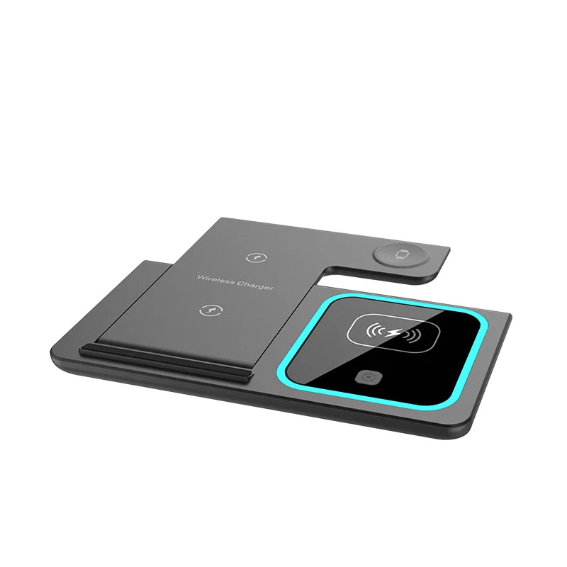 3-in-1 Foldable Wireless Charging Station – Phone, Watch & E - View 2