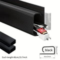 Self-Adhesive Under Desk Cable Management Tray - 2 Pack No-Drill Cord Organizer