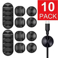 Adhesive Cable Management Clips – 10-Pack Cord Organizers