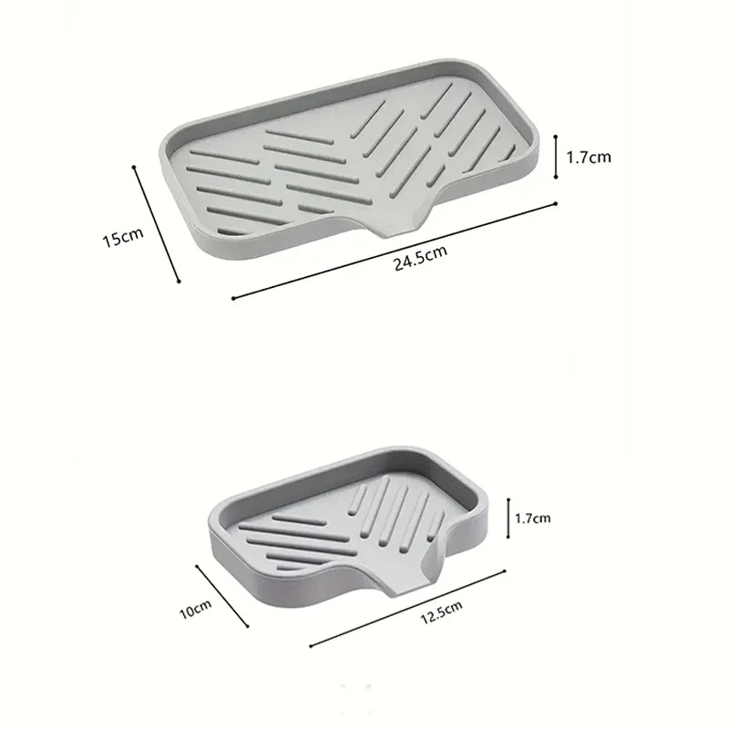 Silicone Sink Caddy - Drainage Tray for Sponge & Soap - View 4
