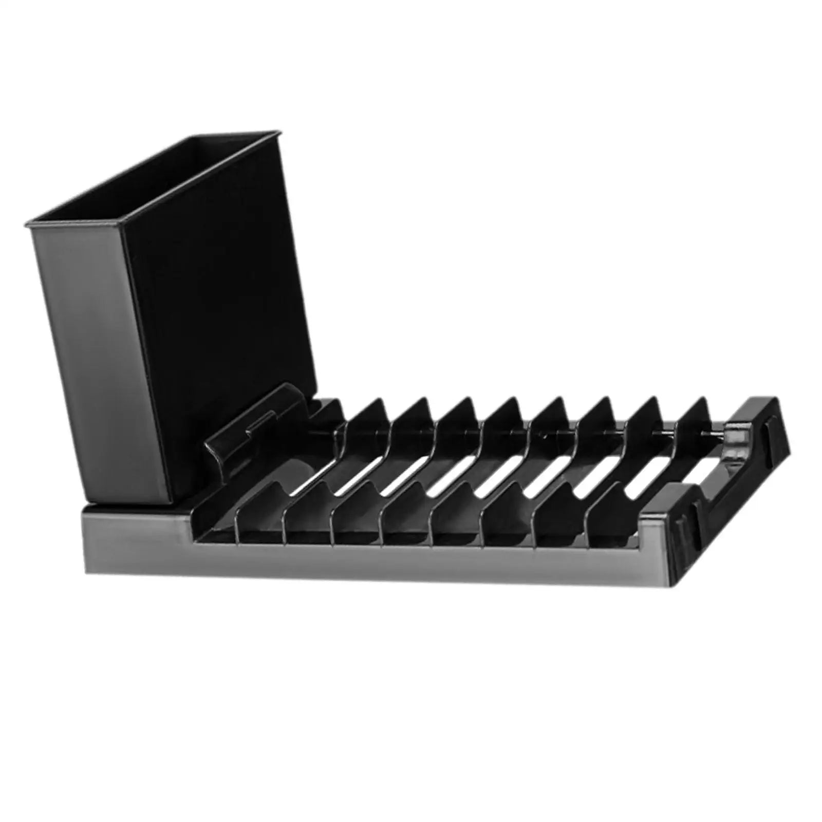 Collapsible Dish Drying Rack - Space Saving Kitchen Sink Dish Drainer with Utensil Holder