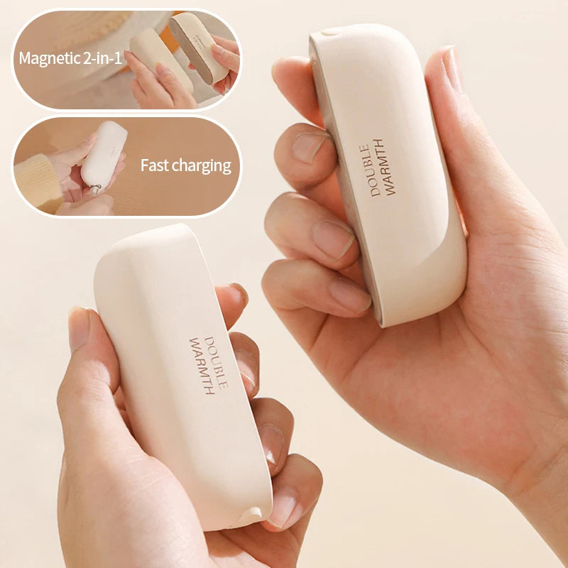 2-in-1 Rechargeable Hand Warmer & Power Bank – Magnetic Pock - View 4