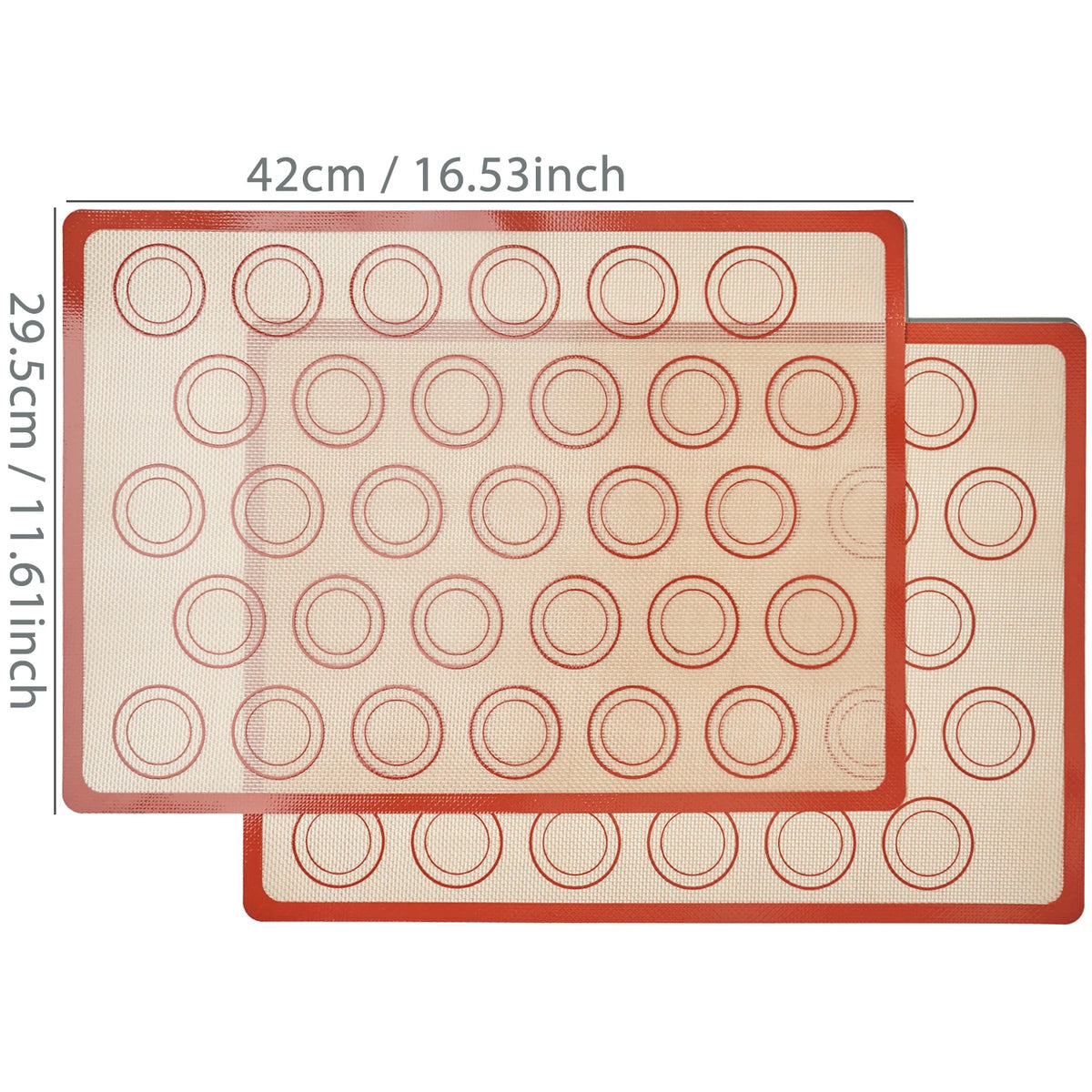 2-Pack Reusable Silicone Baking Mats for Oven and Air Fryer - View 7