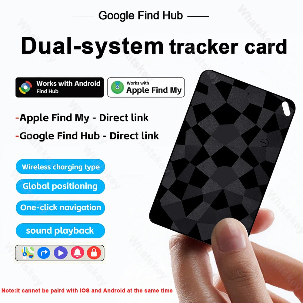 Bluetooth Wallet Tracker Card – Ultra-Thin Key & Wallet Finder, Find-My Compatible