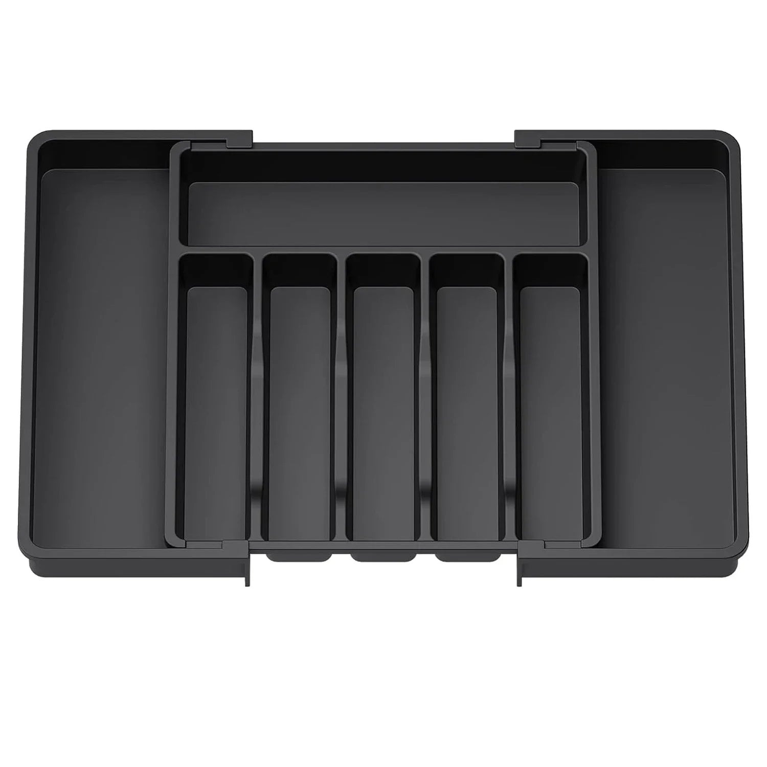 Expandable Kitchen Drawer Organizer - Adjustable Retractable Cutlery Storage Box