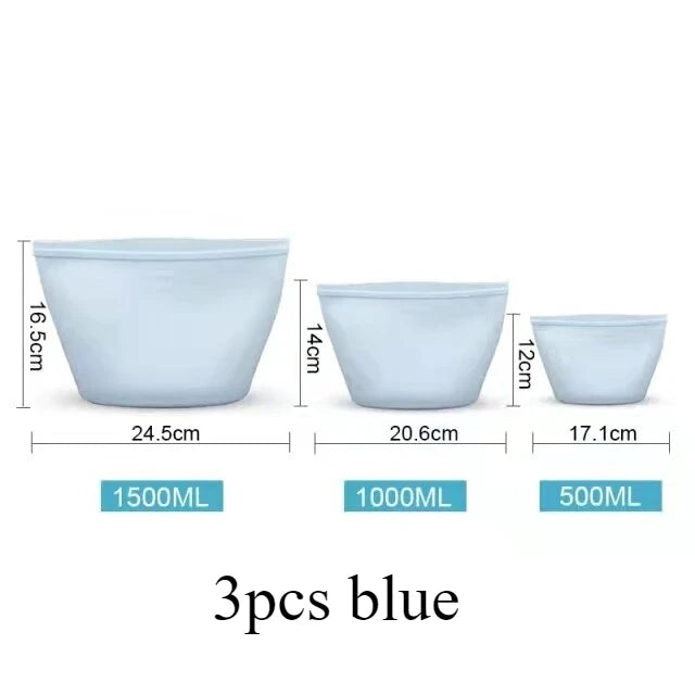 Reusable Silicone Food Storage Bags – Airtight Leak-Proof Set - View 2