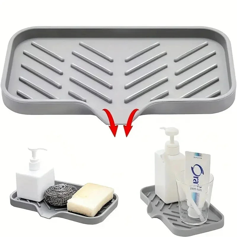 Silicone Sink Caddy - Drainage Tray for Sponge & Soap - View 6