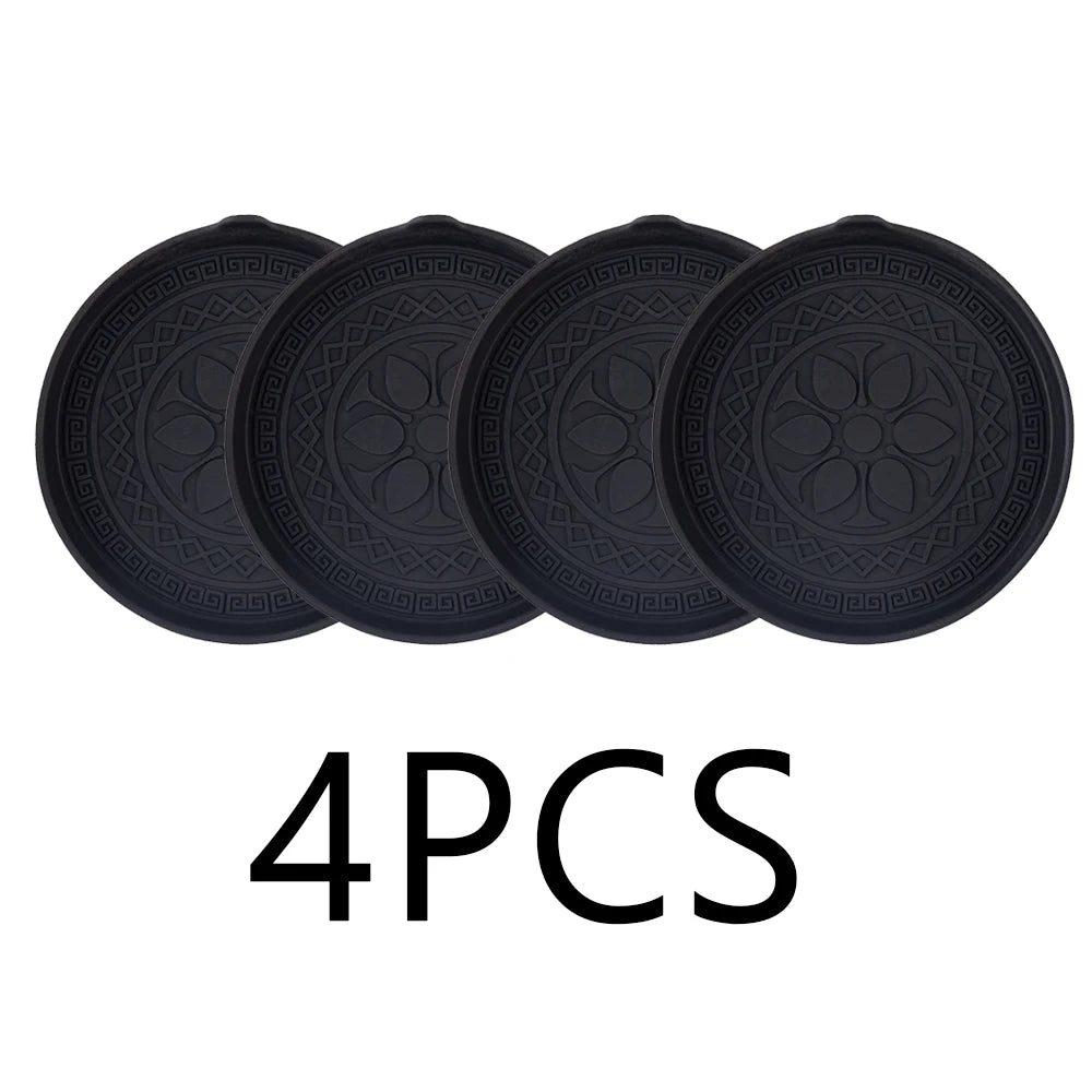Silicone Car Cup Holder Coasters – 4 Pack, Universal Non-Slip Inserts - View 2