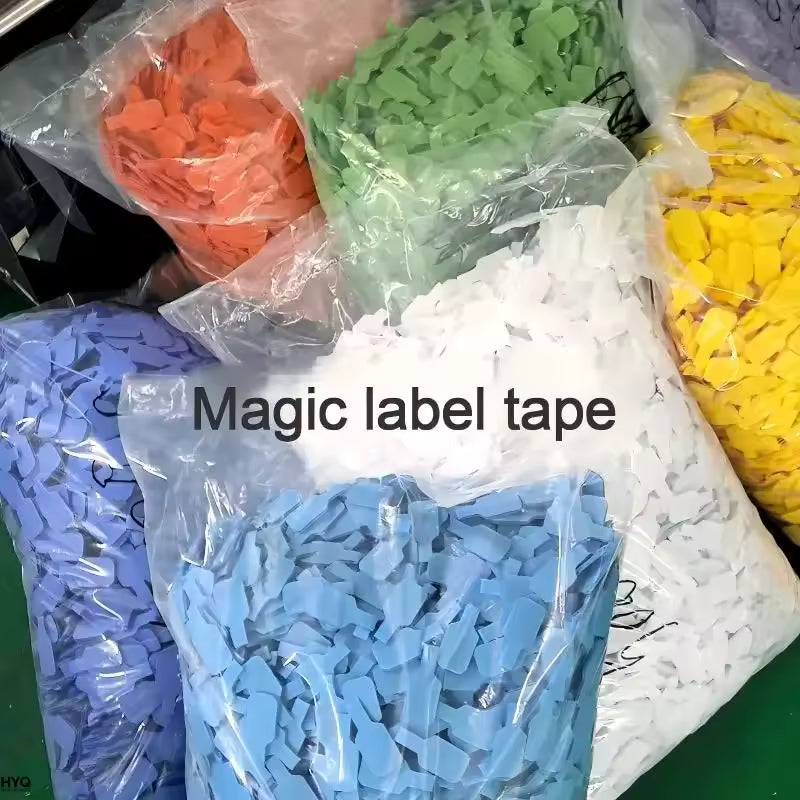 Twenty colorful write-on cable label ties for cord organization – view 4