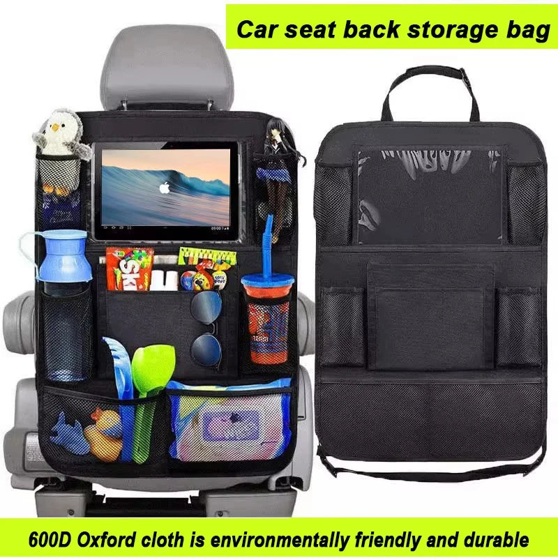 Car Back Seat Organizer with Tablet Holder & Pockets - View 4