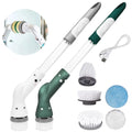 Cordless Electric Spin Scrubber – Rechargeable Cleaning Brush with 5 Replaceable Heads