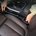Car Seat Gap Filler 2-Pack - PU Leather Seat Crevice Stopper for Cars, Trucks & SUVs