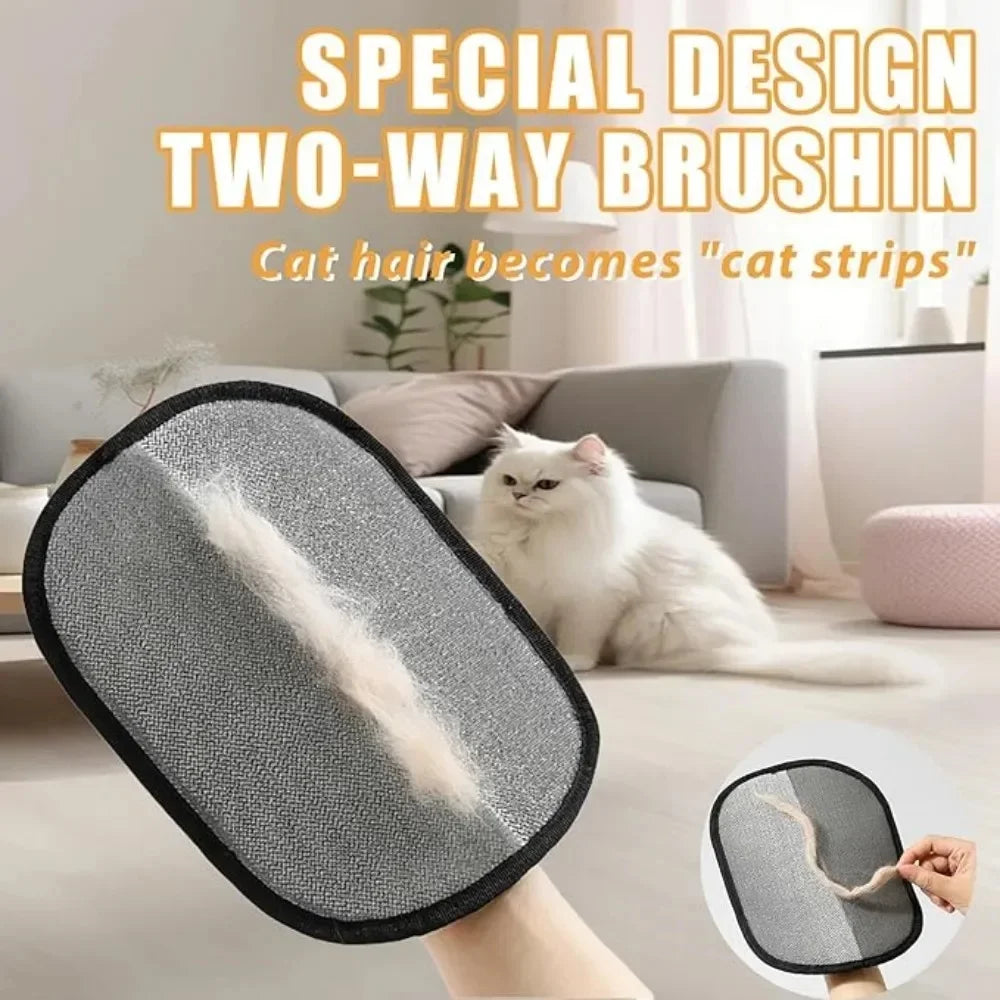 2pcs Pet Hair Removal Gloves - Double-Sided Cat & Dog Groomi - View 5