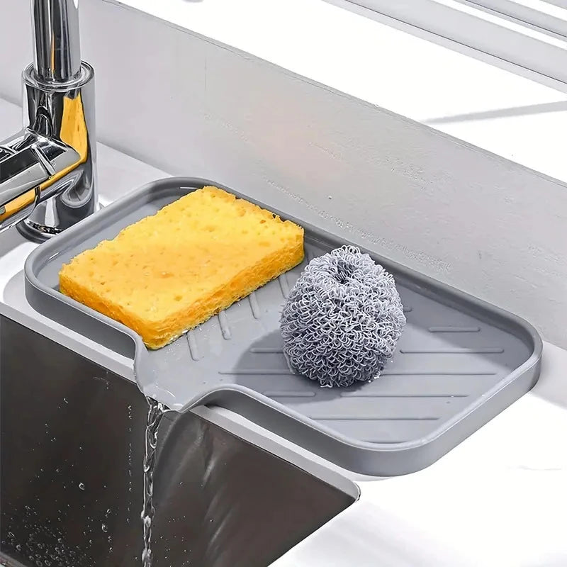 Silicone Sink Caddy - Drainage Tray for Sponge & Soap - View 2