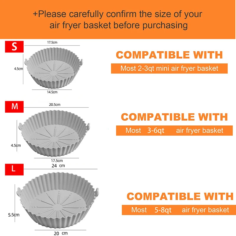 Reusable Silicone Air Fryer Liner – Large Square - View 3