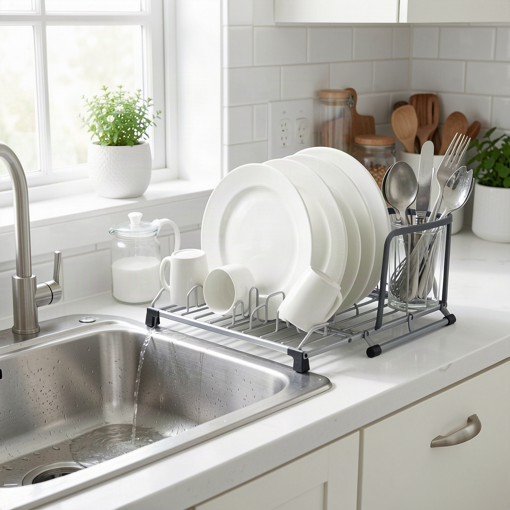 Collapsible Dish Drying Rack - Space Saving Kitchen Sink Dis - View 2