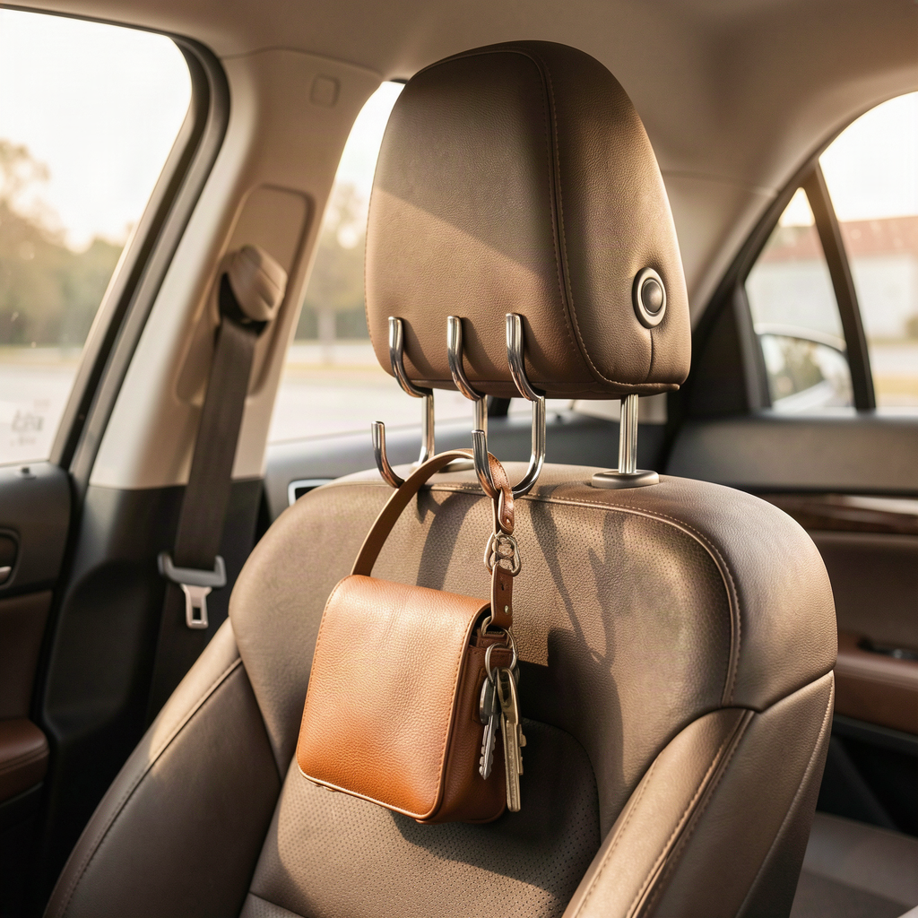 Car Headrest Hooks – 4 Pack