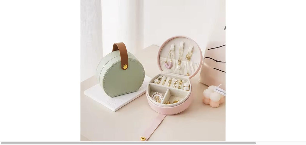 Travel Jewelry Organizer Case - Portable Jewelry Storage Box