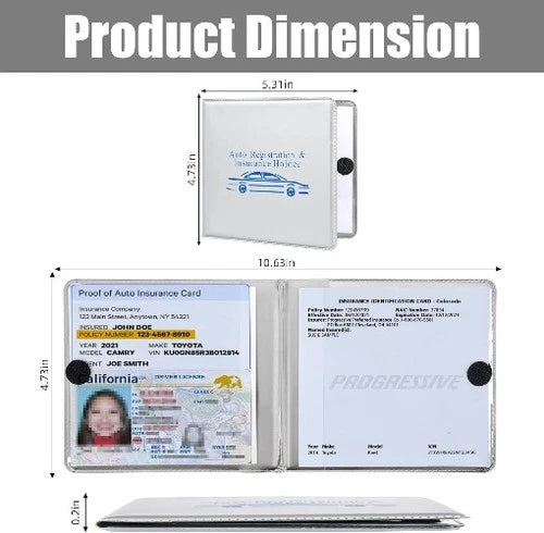 Car Registration & Insurance Card Holder – Glove Compartment Organizer